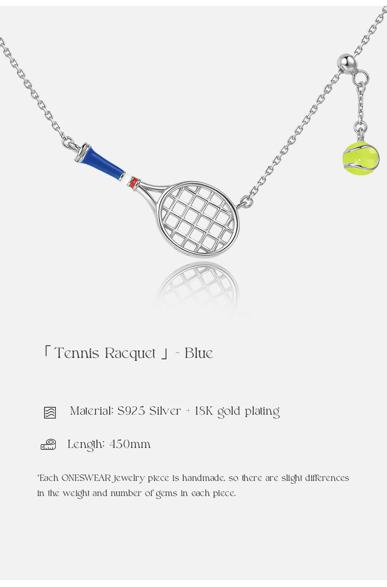 ONESWEAR Tennis Racquet Necklace (Green)