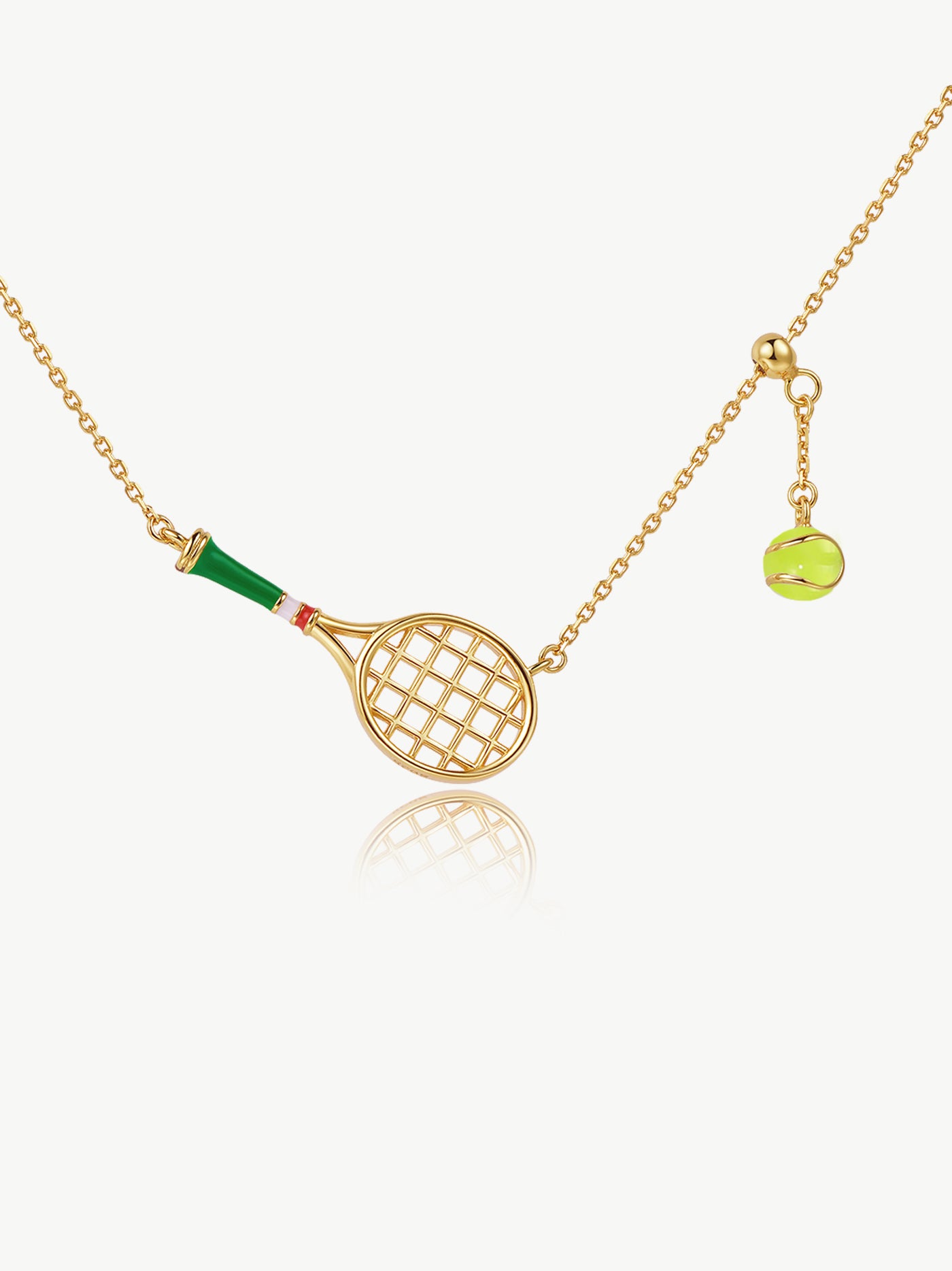 ONESWEAR Tennis Racquet Necklace (Green)