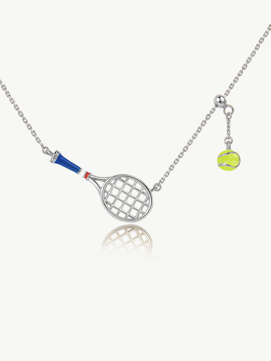 ONESWEAR Tennis Racquet Necklace (Blue)